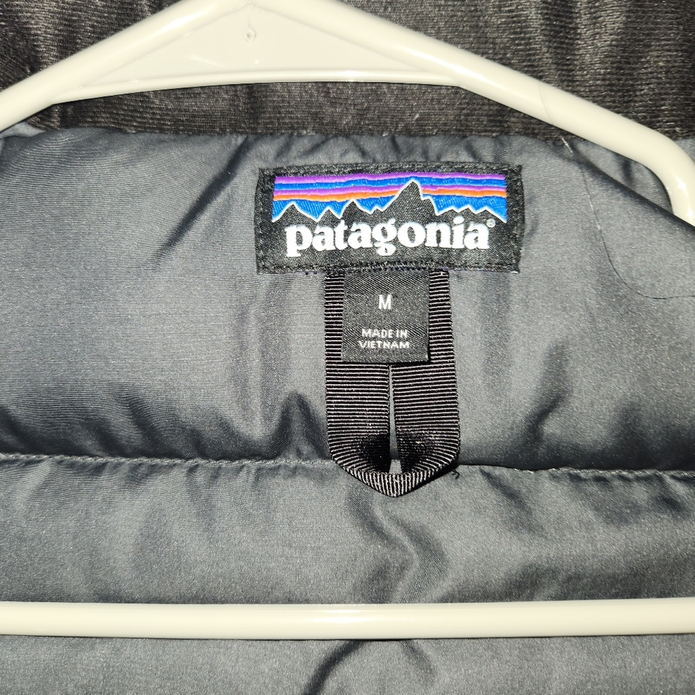 Patagonia Down Sweater Jacket Dark Grey Sz Med Youth - Picture 5 of 8